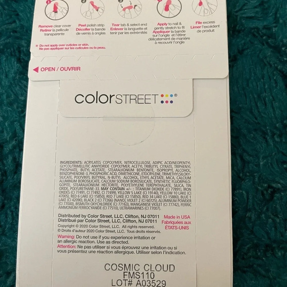 Color Street Nail Polish Strips Cosmic Cloud Rare, HTF, Retired - Picture 4 of 5